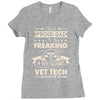proud vet tech dad Ladies Fitted T-Shirt