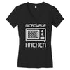 microwave hacker Women's V-Neck T-Shirt