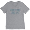 running sucks V-Neck Tee