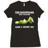 the mountains are calling Ladies Fitted T-Shirt