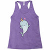 cute kawaii narwhals are cute Racerback Tank