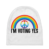 I Am Voting Yes Baby Beanies