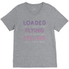loaded like a freight train flying like an aeroplane feeling like a sp V-Neck Tee