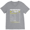 February Girl Facts Pisces V-Neck Tee
