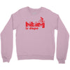 biking is dope Crewneck Sweatshirt