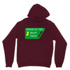 gps logo free exit 63 beach haven Unisex Hoodie
