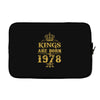 kings are born in 1978 Laptop sleeve