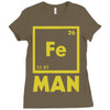 chemical element for iron man Ladies Fitted T-Shirt