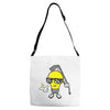 light blub guy Adjustable Strap Totes