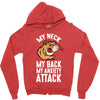 my neck my back my anxiety attack opossum guys tee Zipper Hoodie