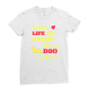 mans best friend Ladies Fitted T-Shirt