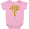 tribal print elephant geometric gold animals cool Baby Bodysuit