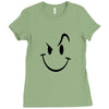 evil acid house smiley smily face mens t shirt Ladies Fitted T-Shirt