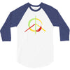 peace simbol 3/4 Sleeve Shirt