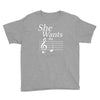 she wants the d black Youth Tee