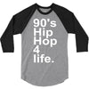 90's hip hop music 3/4 Sleeve Shirt