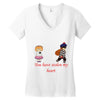 you have stolen my heart 2 Women's V-Neck T-Shirt