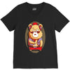 brown bear V-Neck Tee