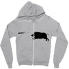 boar hunting Zipper Hoodie