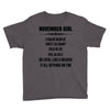 Super November Girl Youth Tee