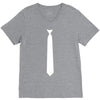 skinny white tie V-Neck Tee