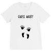 Guess What Baby Inside Pregnancy Announcement V-Neck Tee