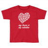 my boxer is my valentine Toddler T-shirt