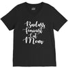 badass feminist cat mom V-Neck Tee