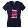 I Wear Pink For My Aunt Women's V-Neck T-Shirt