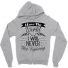 i love the world i will never stop exploring Zipper Hoodie