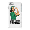 liver cancer awareness can do it iPhone 7 Case