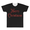 merry christmas red glitter All Over Men's T-shirt
