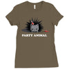 party animal Ladies Fitted T-Shirt
