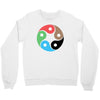 zentao symbol as evolution of the tao (yin yang) Crewneck Sweatshirt
