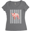 oh my god pig Women's Triblend Scoop T-shirt