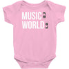 music on world off Baby Onesie