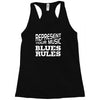 blues rules Racerback Tank
