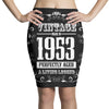 vintage made in 1953 perfectly aged a living legend Pencil Skirts
