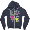 love teal best trending Zipper Hoodie