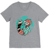 skullchain saw V-Neck Tee