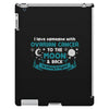 I Love Someone with Ovarian Cancer to The Moon and Back to Infinity iPad 3 and 4 Case