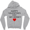 happy valentine day honey Zipper Hoodie