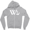 w anchor mens funny offensive Zipper Hoodie