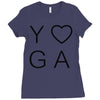 yoga heart Ladies Fitted T-Shirt