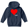 Besties Heart Family Matching Youth Hoodie