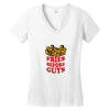 Fries Before Guys Women's V-Neck T-Shirt