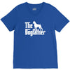 the dogfather boxer white V-Neck Tee