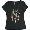 wonderland dream catcher Women's Triblend Scoop T-shirt