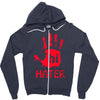 hai hater trending Zipper Hoodie