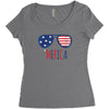 4th of July Women's Triblend Scoop T-shirt